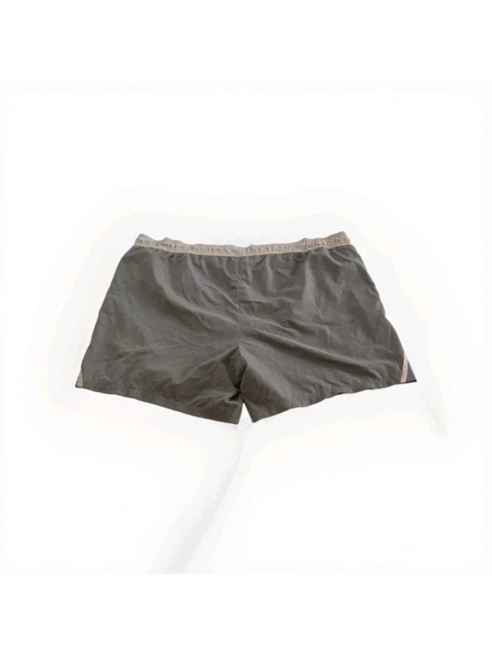 Nero Perla La Perla Swim Trunks Shorts Men XXL Olive Tan Mesh Lined Italy FLAW