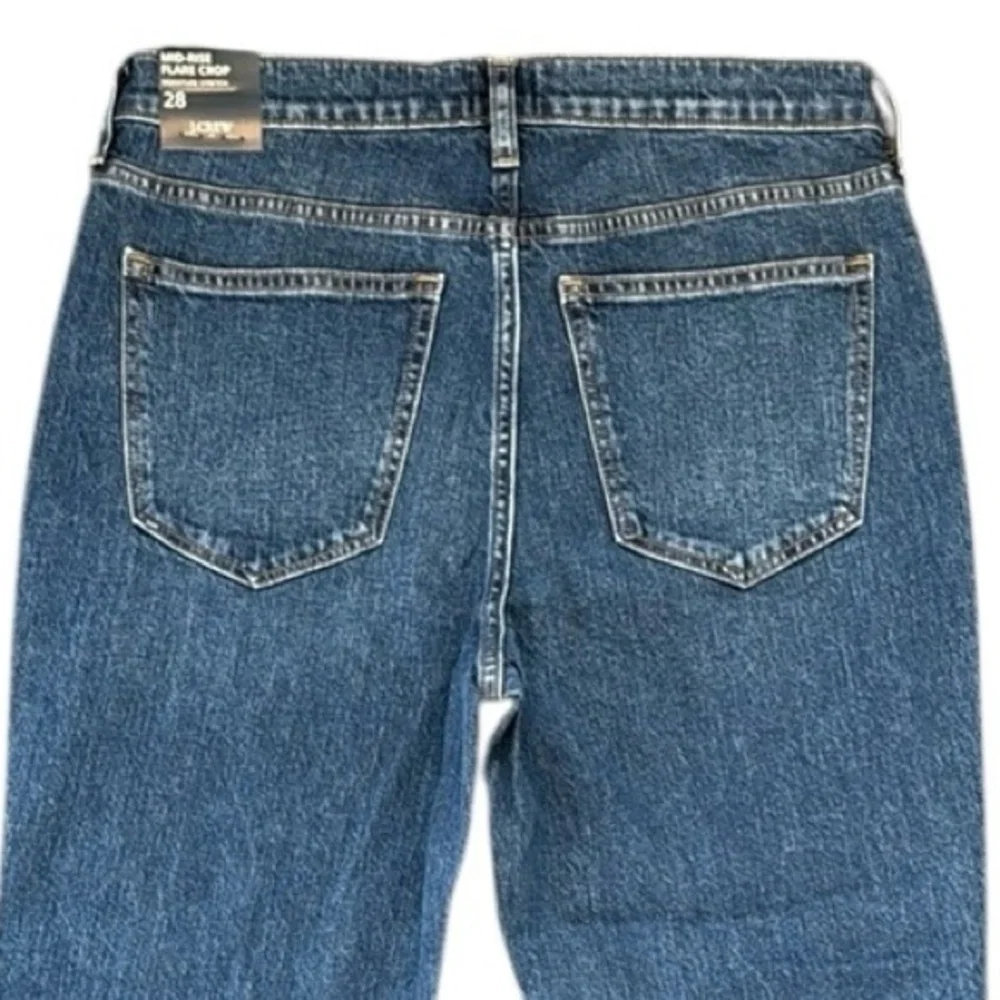 J. Crew Mid Rise Flare Crop Signature Stretch