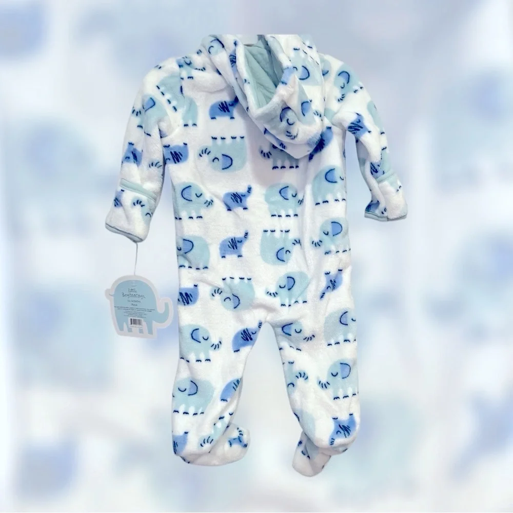 Baby boy set of two hooded footies  size‎ 3-9 months