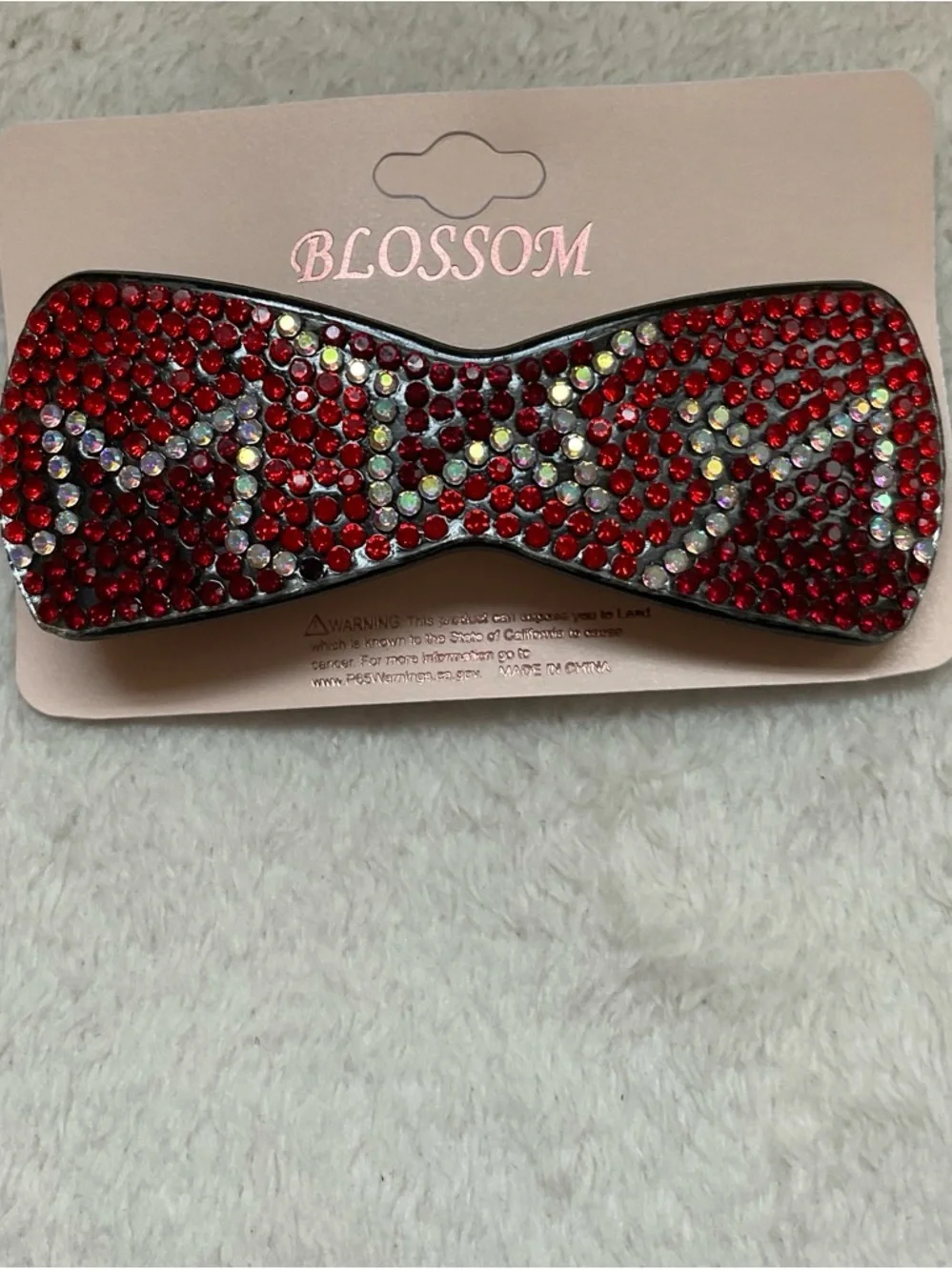 blossom red bow