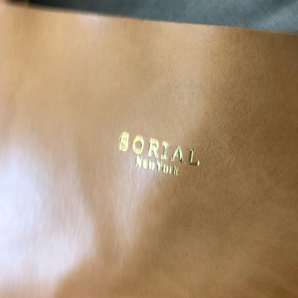 SORIAL TOTE‎ RED TAN BAG