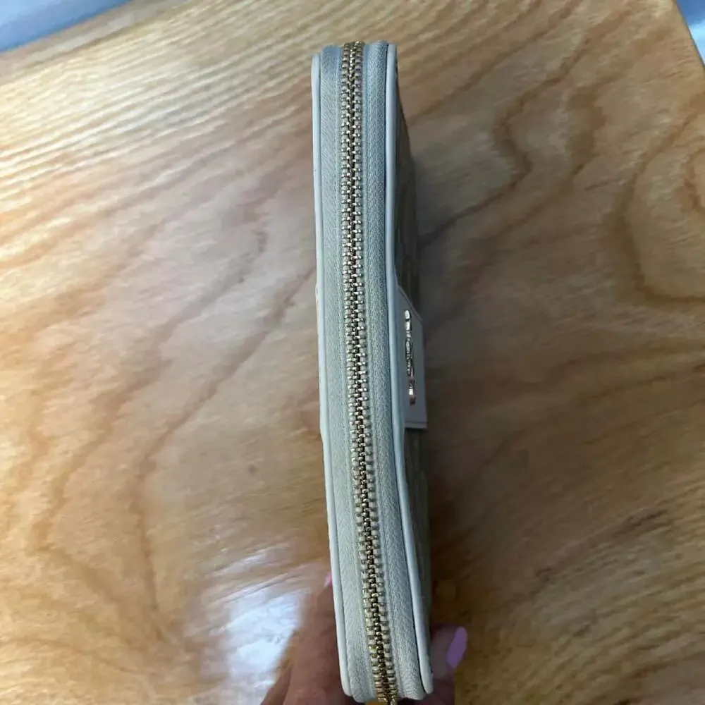 Coach signature leather