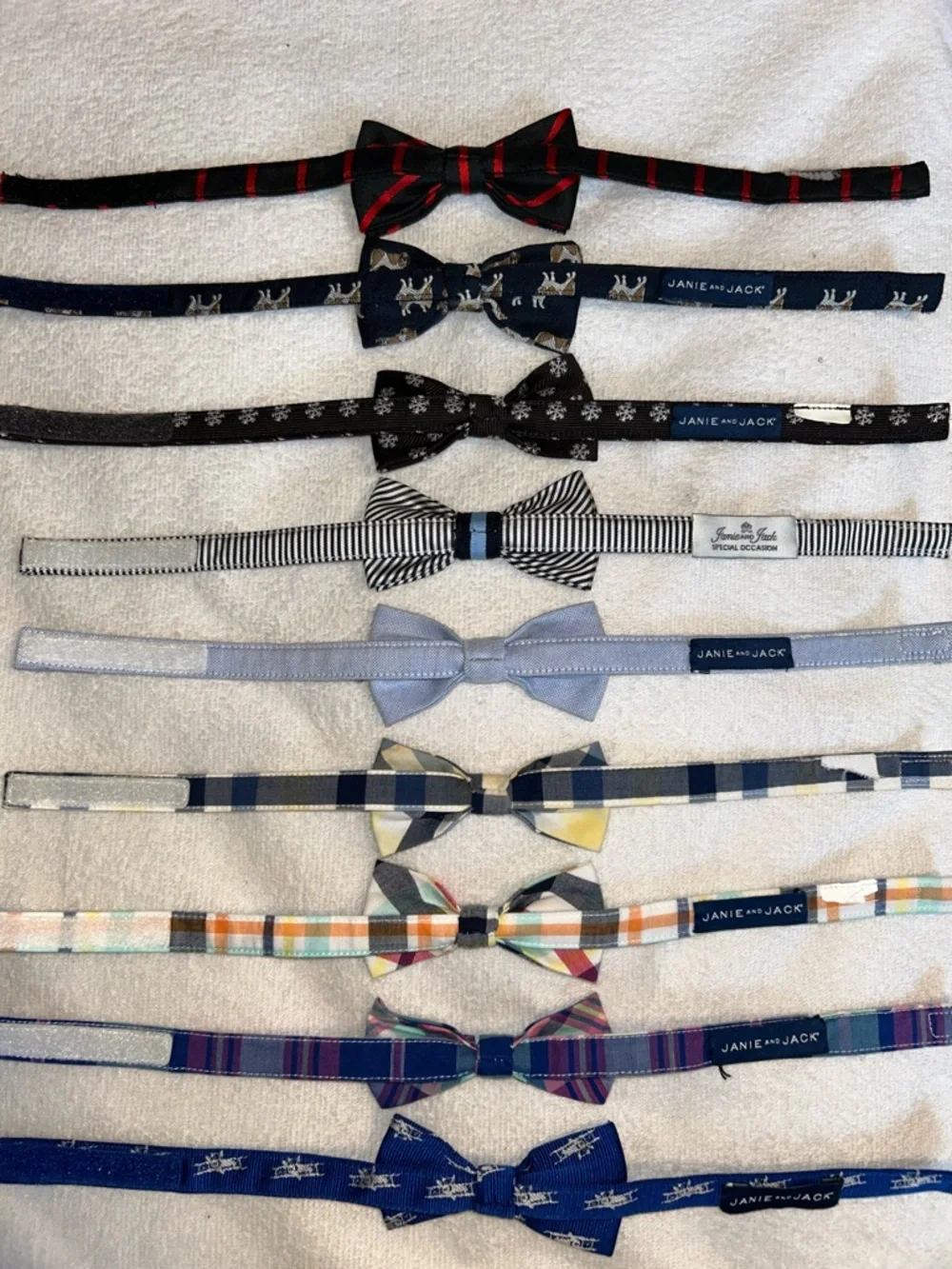 Janie and Jack Small Boy Bow Tie Set