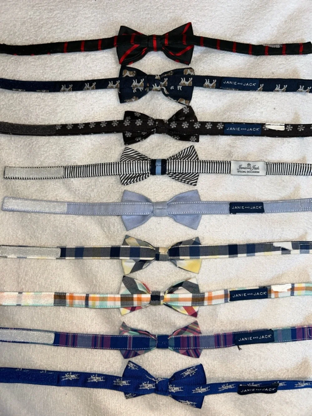 Janie and Jack Small Boy Bow Tie Set