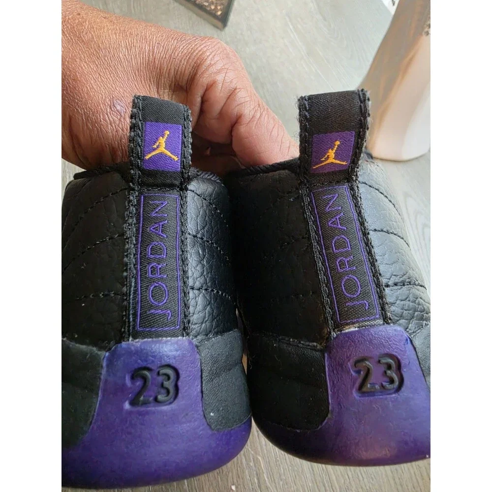 Nike Air Jordan 12 Retro Field Purple Black  850000-057 Toddlers Size 10C