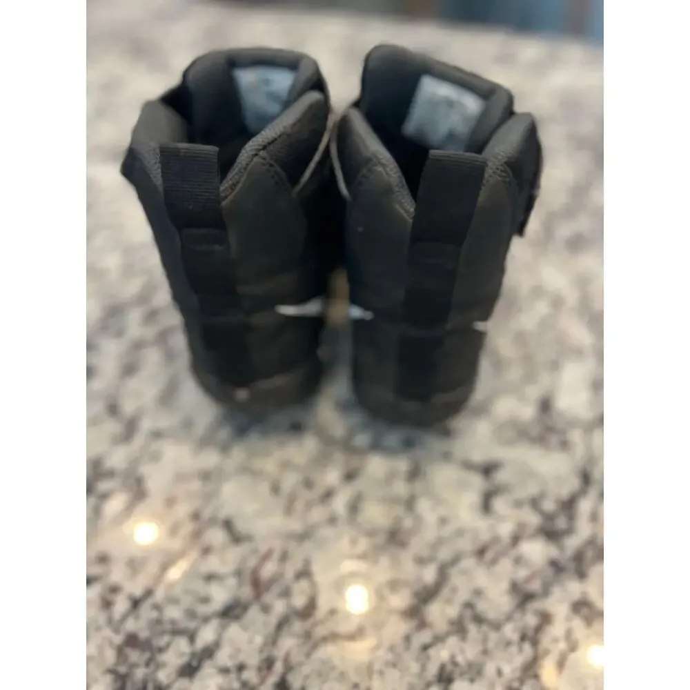 Nike Kids Black and White Strap Cleats Sneakers
