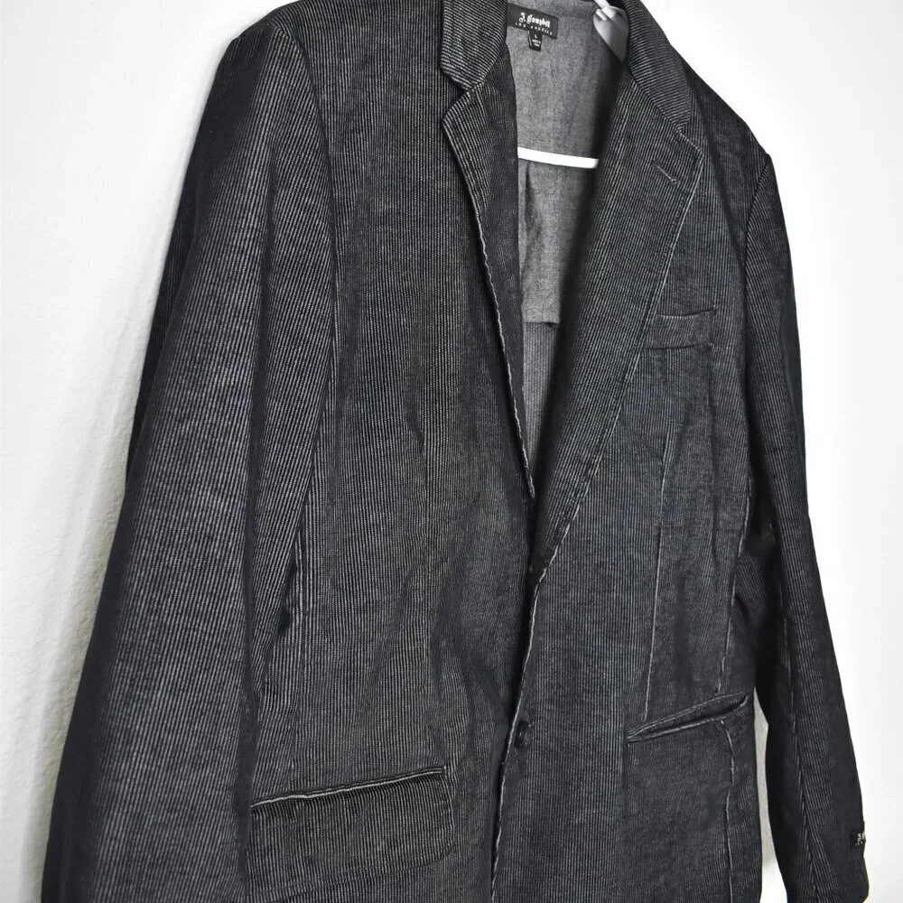 James Campbell Mens Corduroy Blazer Sz L Preppy Academia Grandpa 70s Business