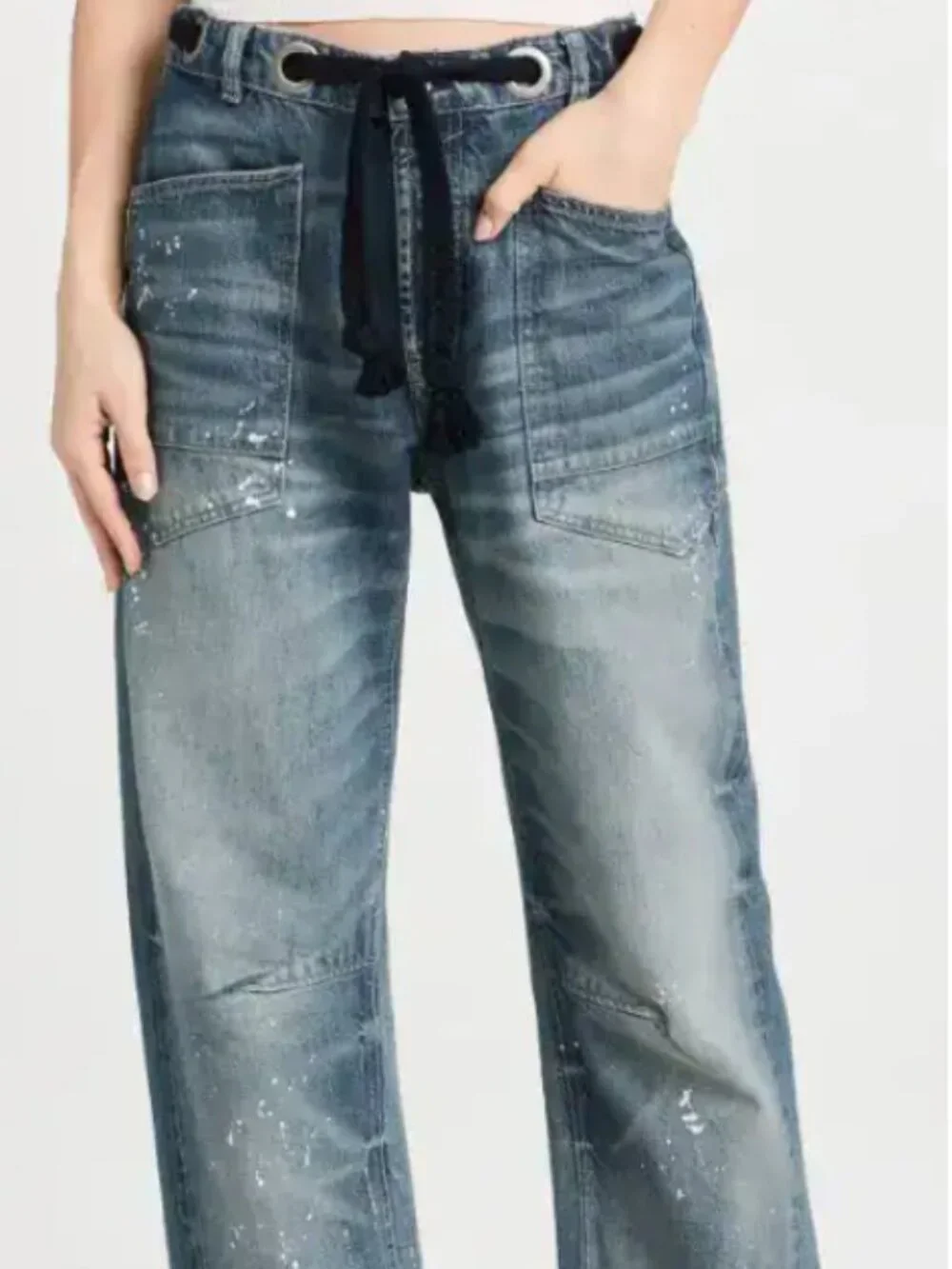 We The Free Moxie Pull-On Barrel Jeans Size 31 Free People NWT