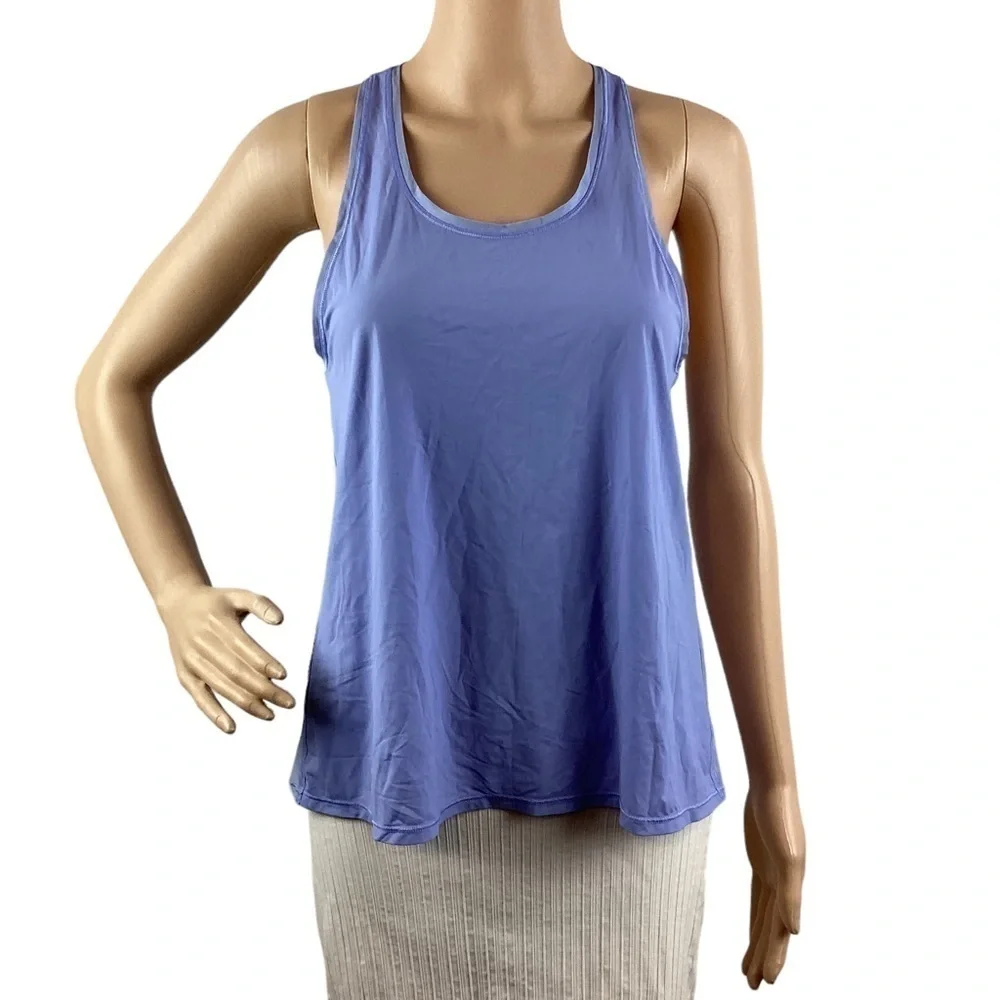 Lululemon Two with One Singlet Tank Top Hydrangea Blue Size 4