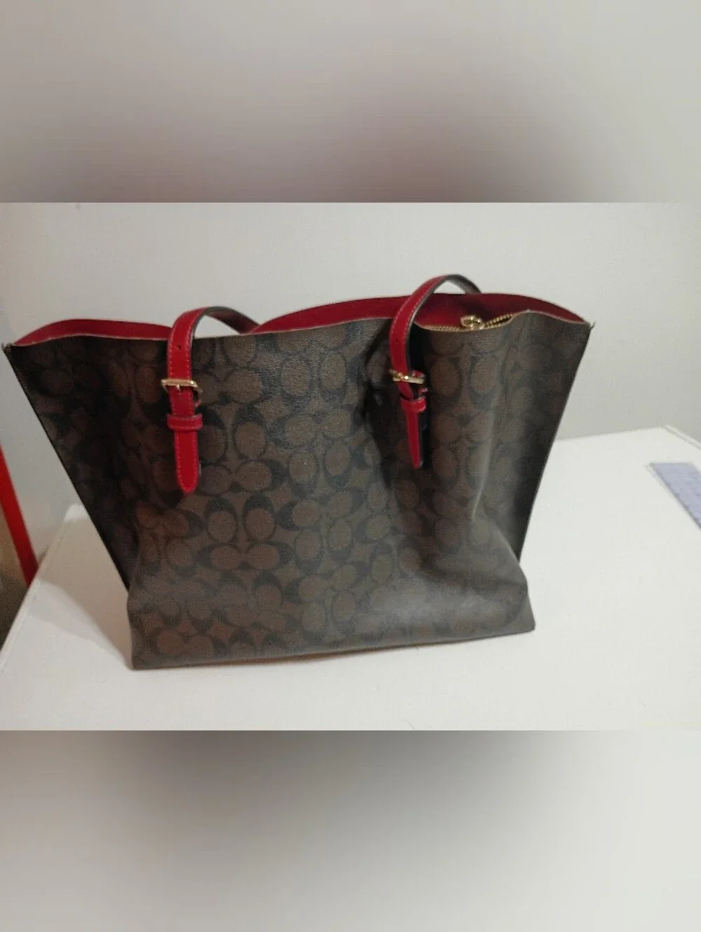 Coach Large Signature Tote Purse