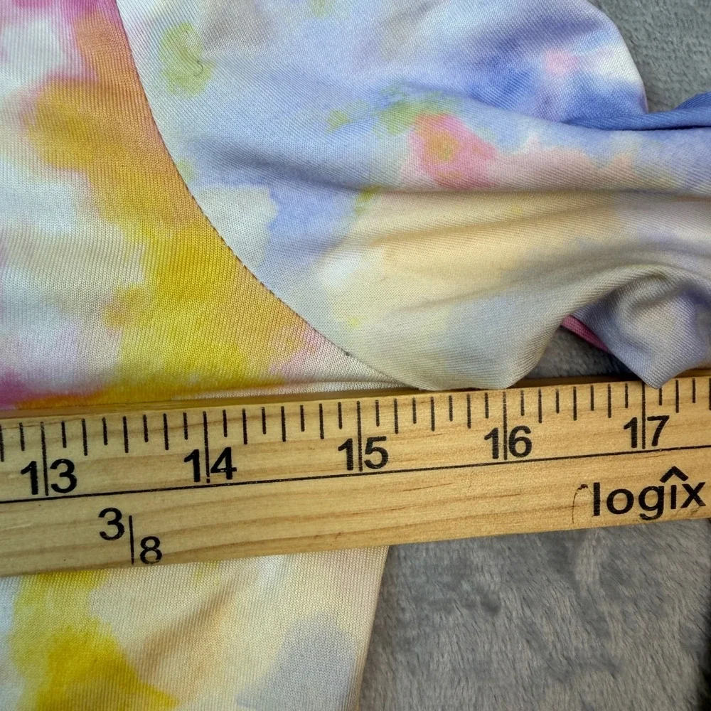 Cuddl Duds Base Layer Set Girls Large Multicolor Tie Dye Comfortech Pajamas 2pk
