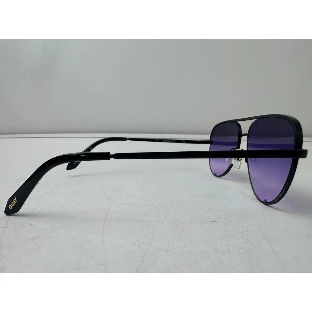 Quay Australia High Key Purple Gradient Lenses Aviator Sunglasses