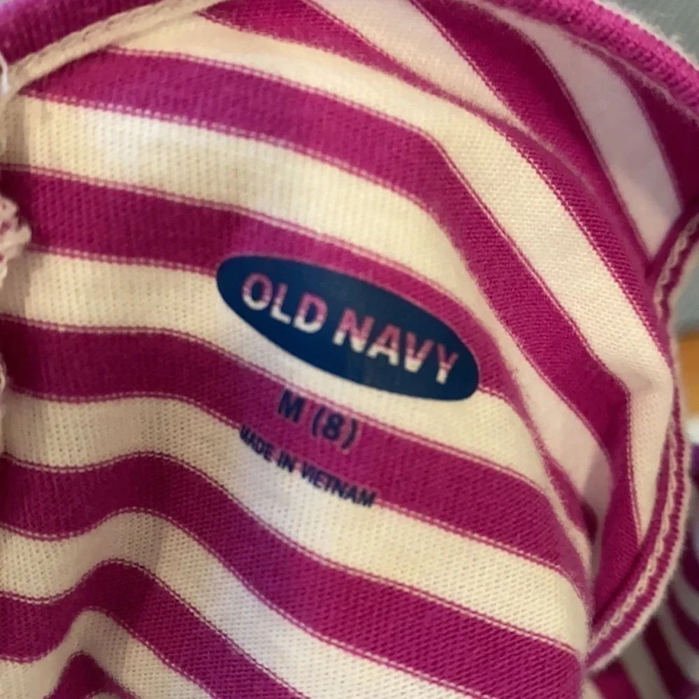 Old navy. girls sleeveless tank dress.  size M (8). Stripes. Sundress