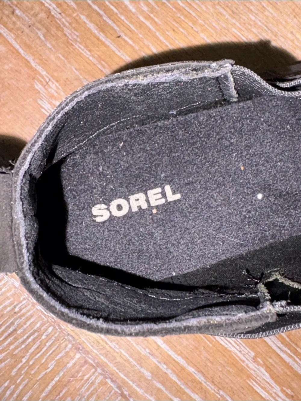 SOREL Emelie Chelsea Waterproof Boots Sz 9.5 Black Leather