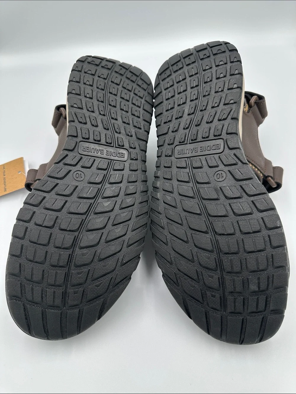NWT Eddie Bauer Anchor Brown Sport Sandals Men’s Size 10M Comfort Outdoor Hiking