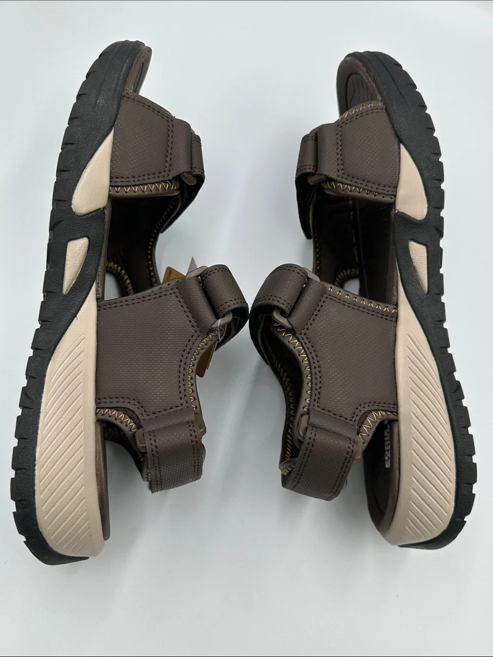 NWT Eddie Bauer Anchor Brown Sport Sandals Men’s Size 10M Comfort Outdoor Hiking