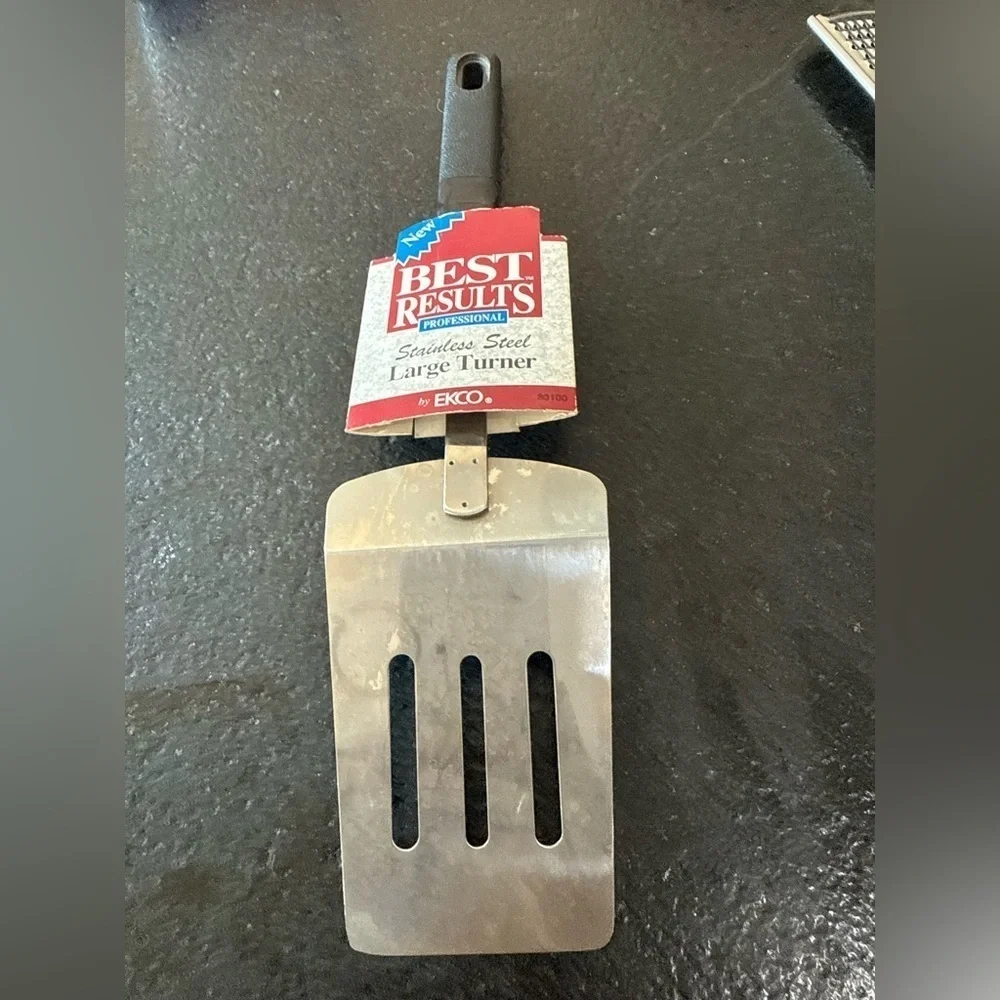 Vintage Ekco 3-Slotted Kitchen Spatula Flipper (NOS)