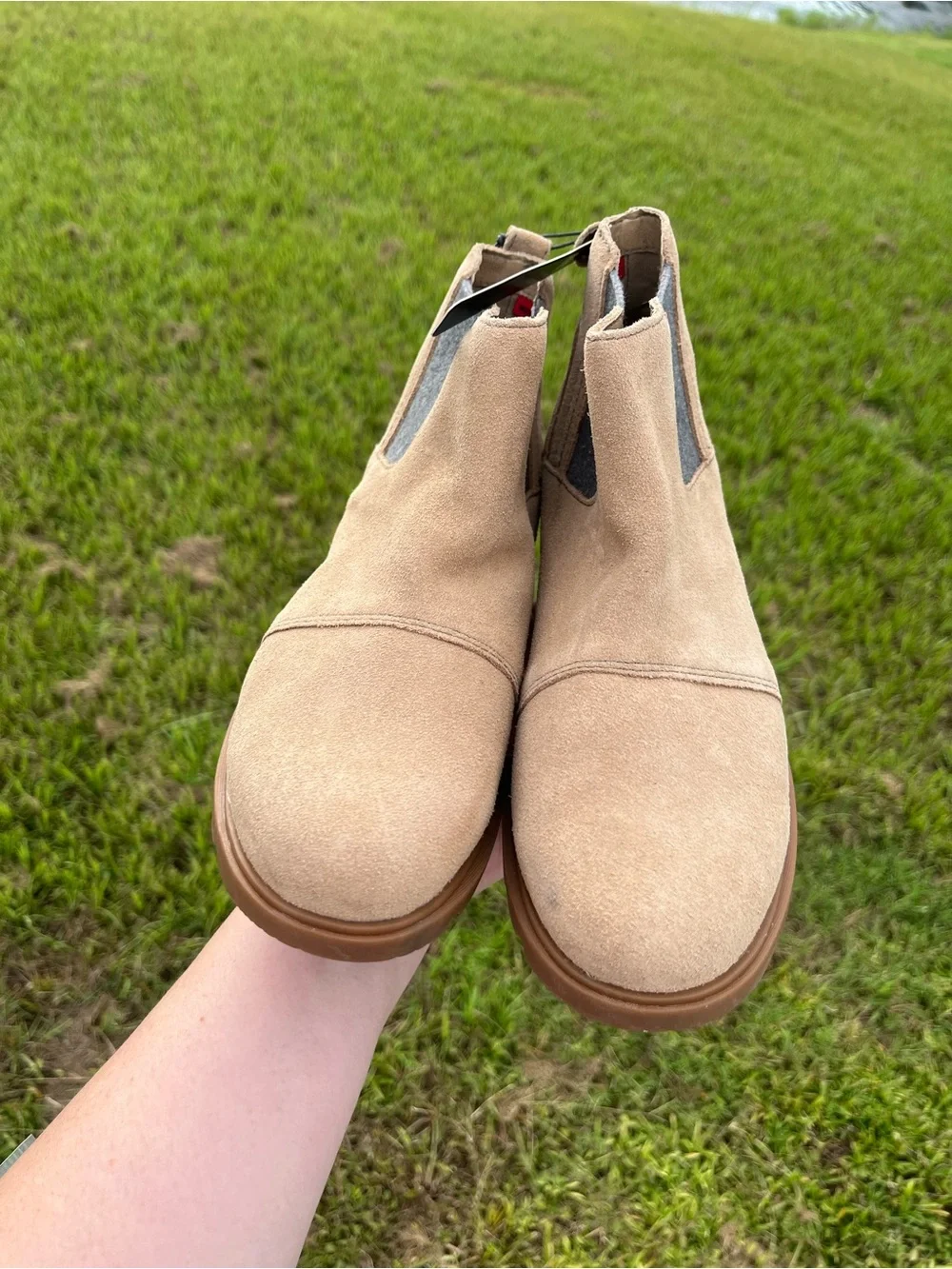 NWT Sorel Emelie III Waterproof Chelsea Boots Tan Suede Size 7