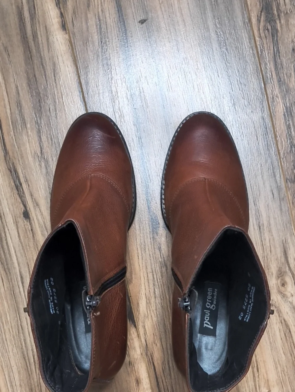 Paul Green Natick Saddle Leather Heeled Booties