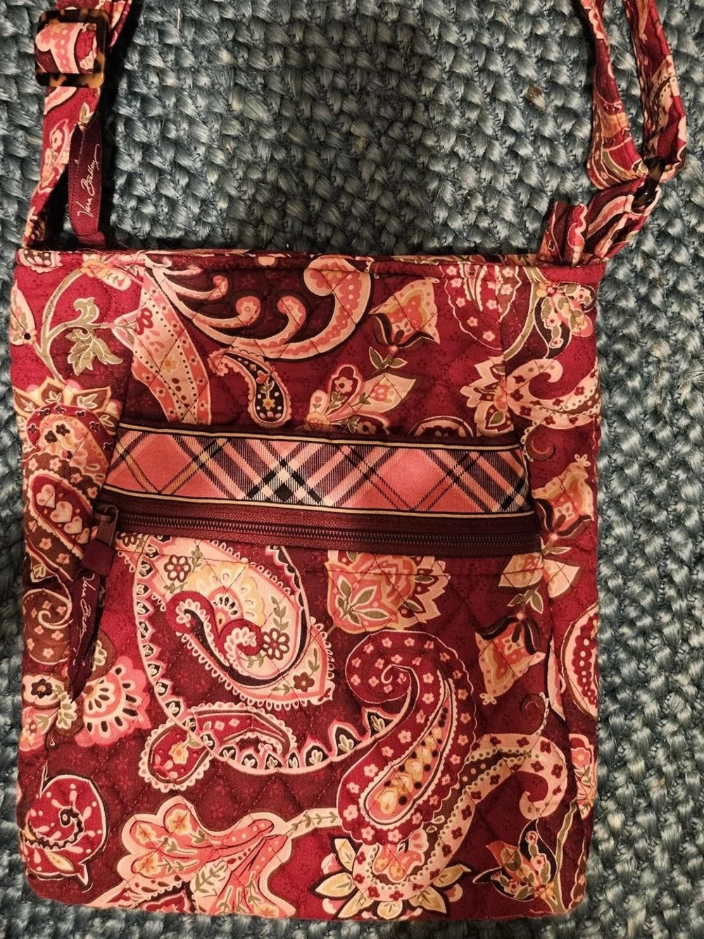 Vera Bradley Raspberry Paisley Crossbody Bag