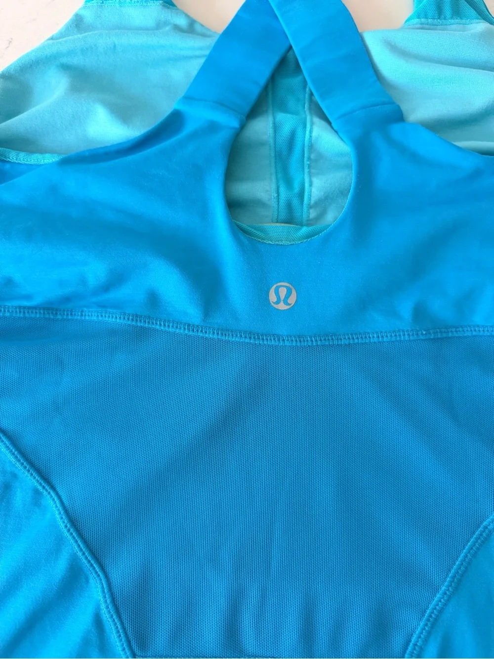 lululemon athletica Bright Blue Cross-Back Tank