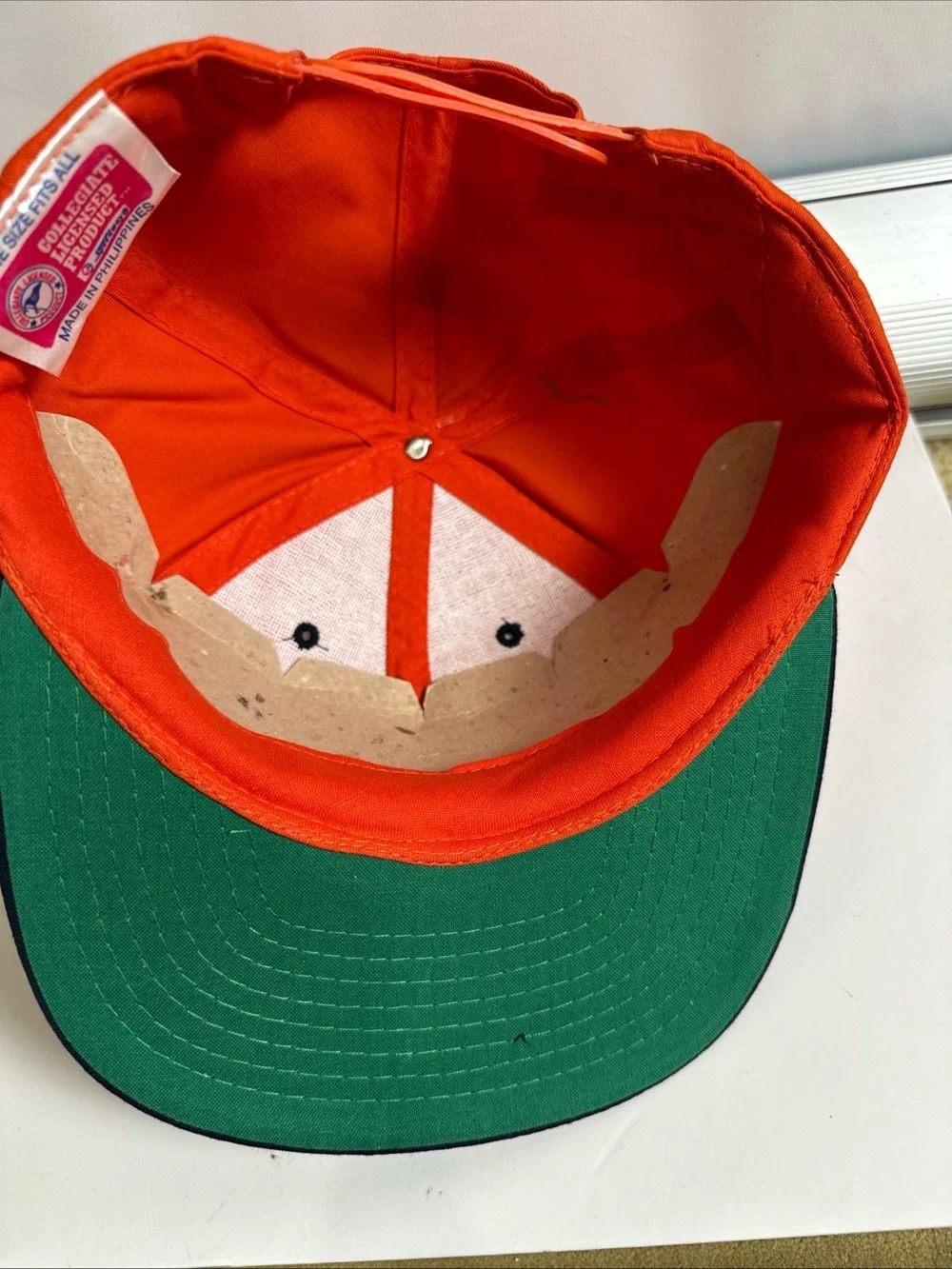 Syracuse Orange Men’s Orange & Navy Snapback Hat Vintage