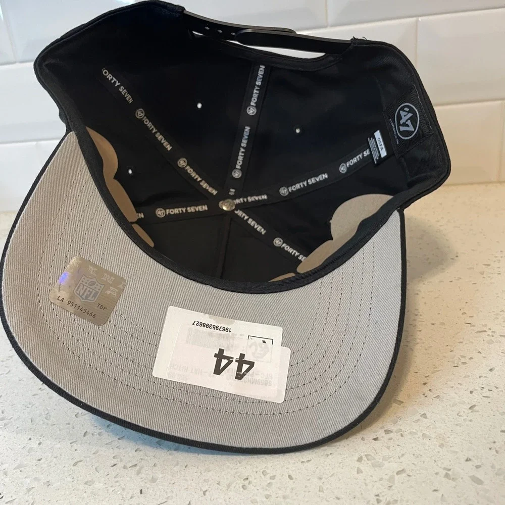 Philadelphia Eagles Super Bowl LIX 47 Brand Hitch Snapback Hat‎ Black NFL Cap