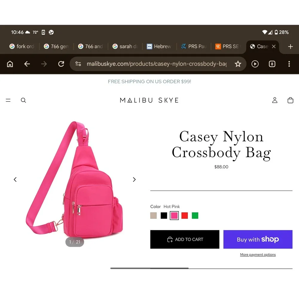 Malibu Skye lightweight nylon