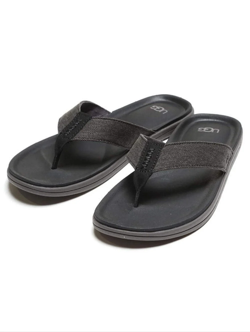 UGG Men's Brookside Flip Canvas Sandals Size 7 NWT