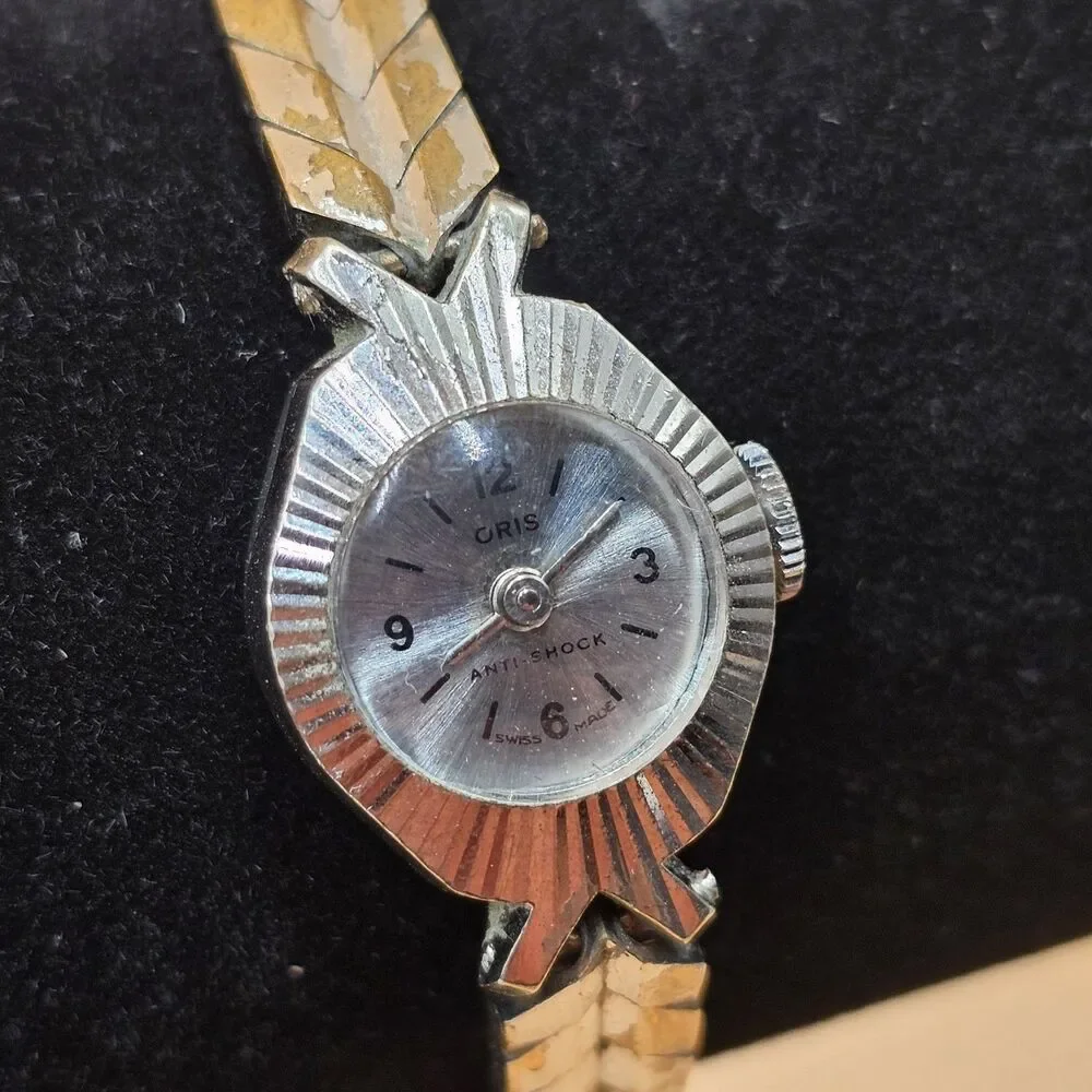 Vintage Oris 7 Jewel Anti Shock Ladies Watch Runs