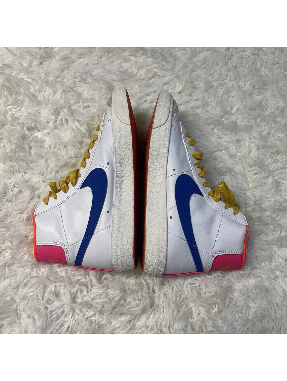 Nike Blazer Mid 77 ACG High Top Sneakers Womens 8.5 White Blue Pink DO1162-100