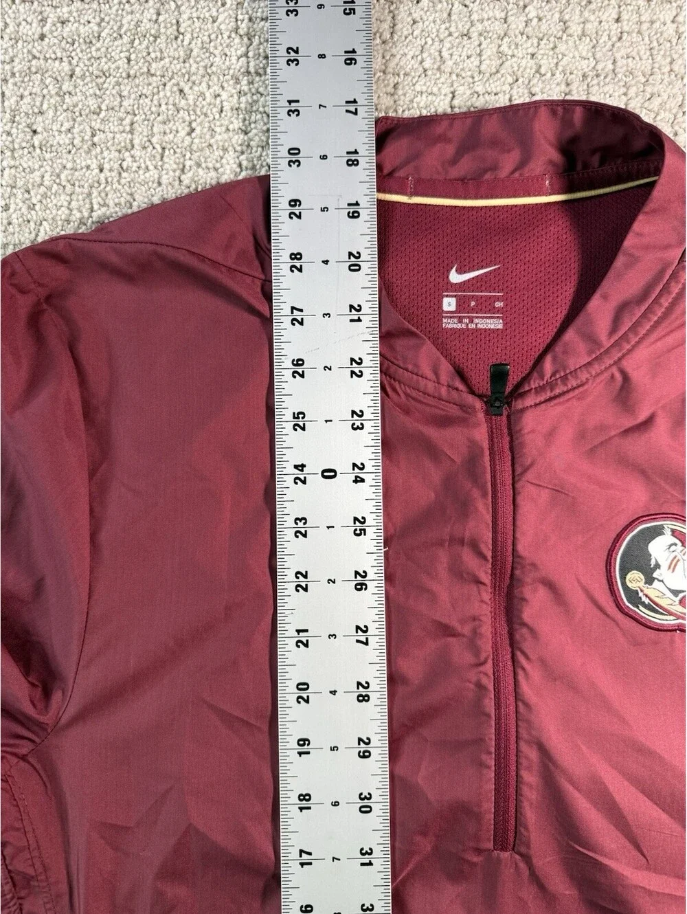 Nike Florida State Seminoles 1/2 Zip Pullover Women Size Small NCAA FSU