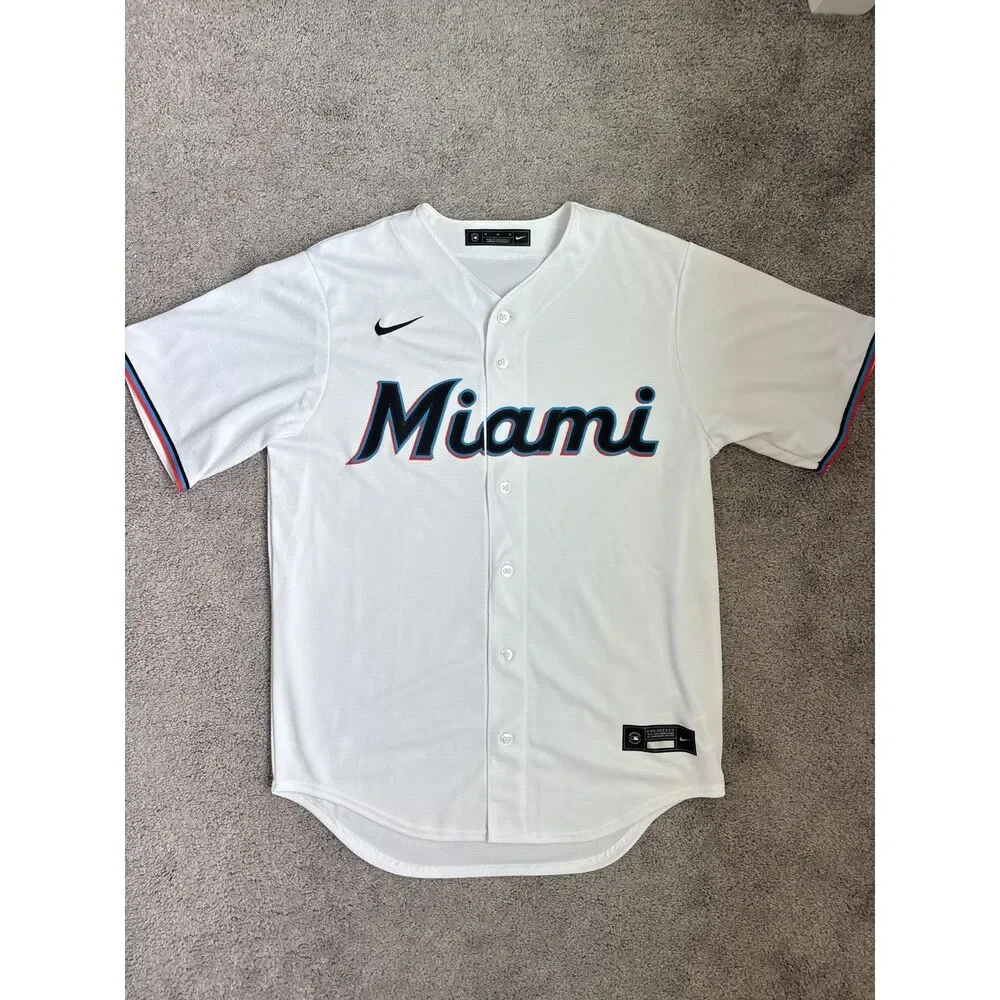 Nike Miami Marlins Baseball MLB Home Game Jersey-Size M