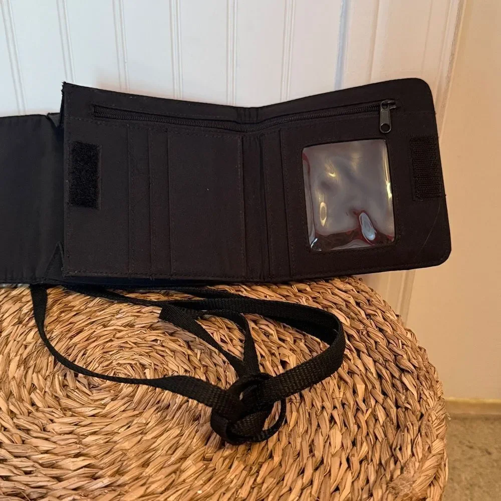 Mundi Anti-Theft Black Crossbody Wallet Bag - Good Condition