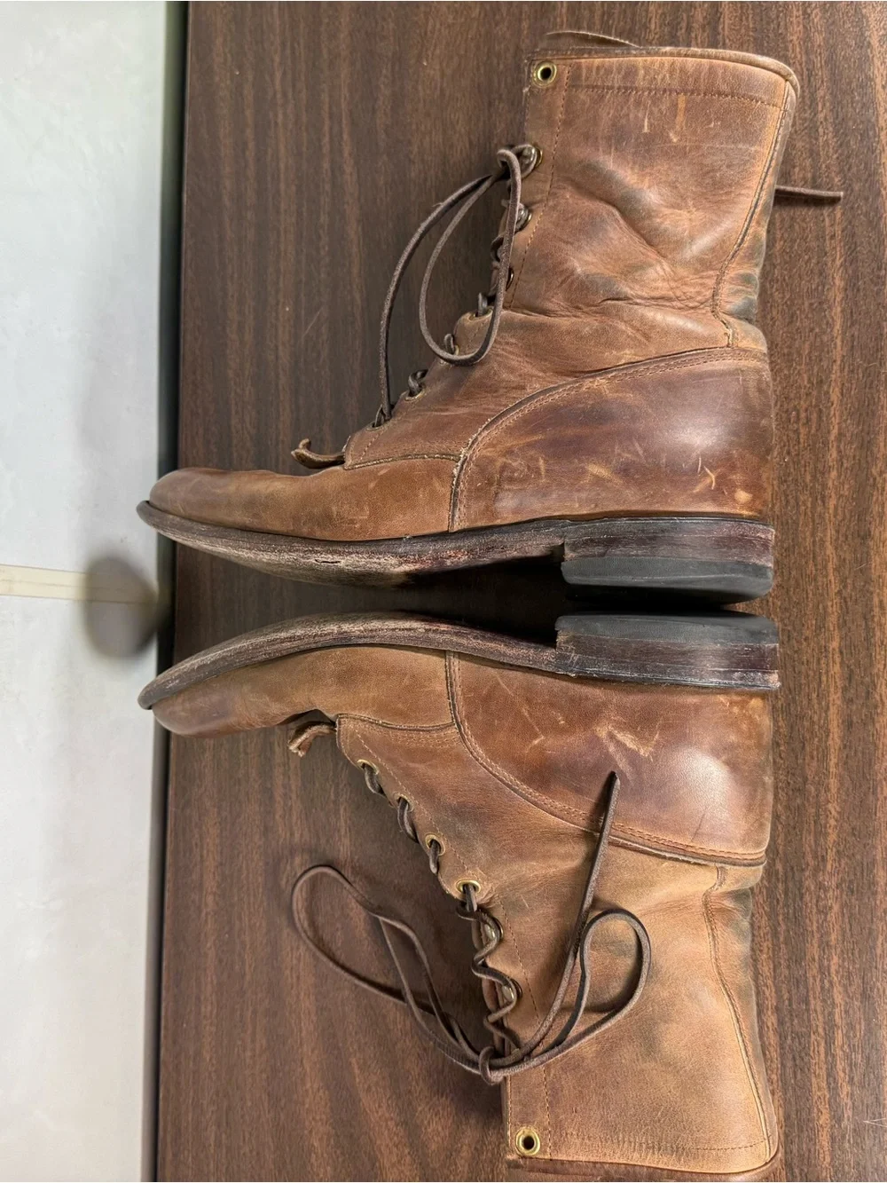 Justin Boot Kiltie Brown  Women’s Size 7.5 C Cowgirl Country Roper Distressed