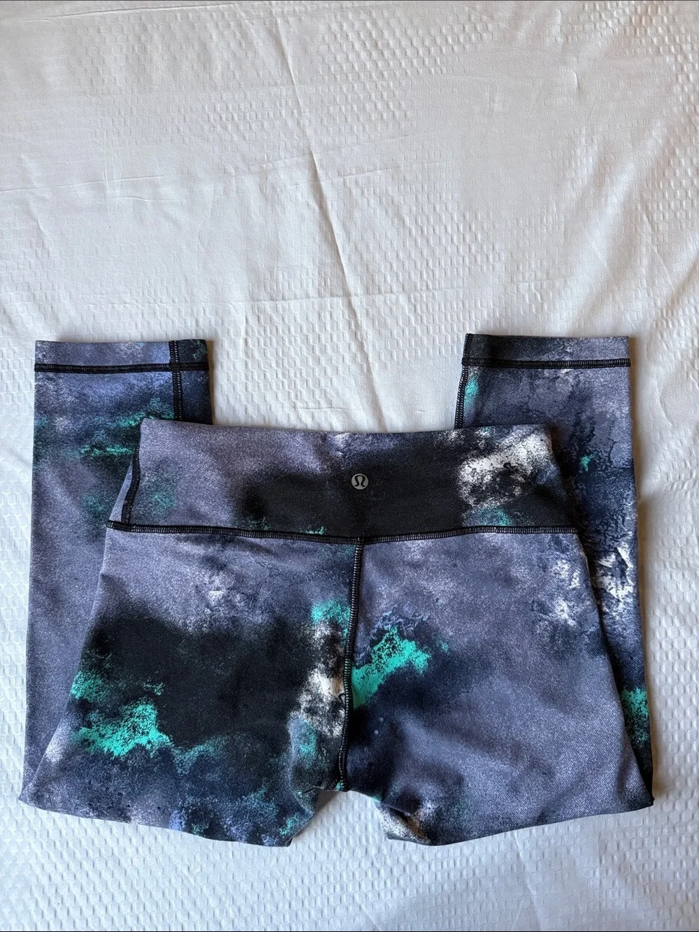 Lululemon Wunder Under Crop Denim Luon Milky Way✨