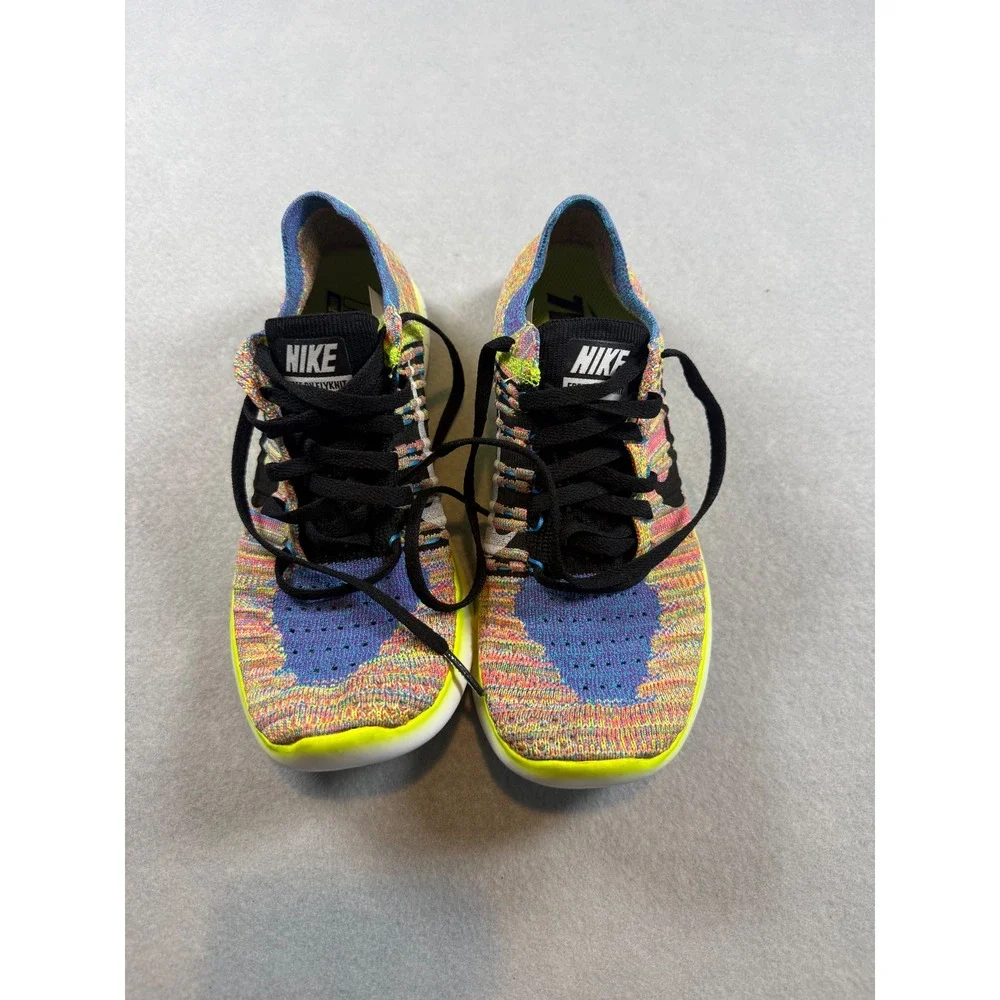 Nike Free RN Flyknit 2016 Women's  Multicolor Running Shoes 831070-102 Size 6