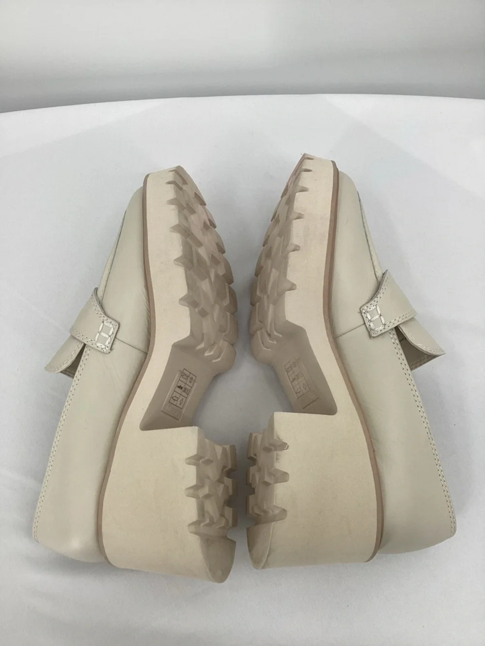 Dolce Vita Halona Lug-Sole Cream Platform Loafer