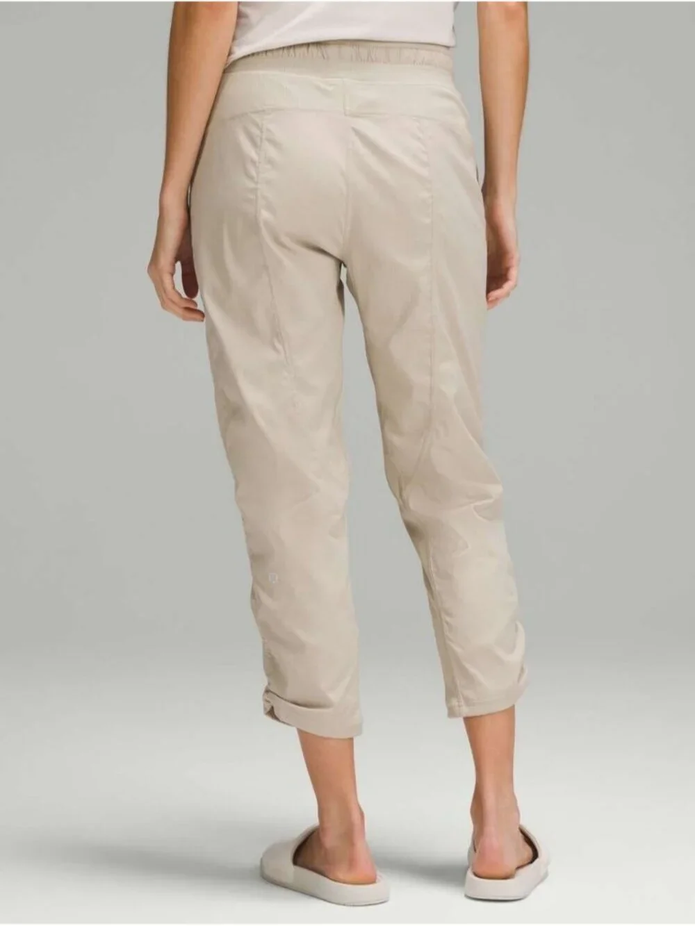 Lululemon Dance Studio Mid-Rise Cropped Lined Pant Mojave Tan