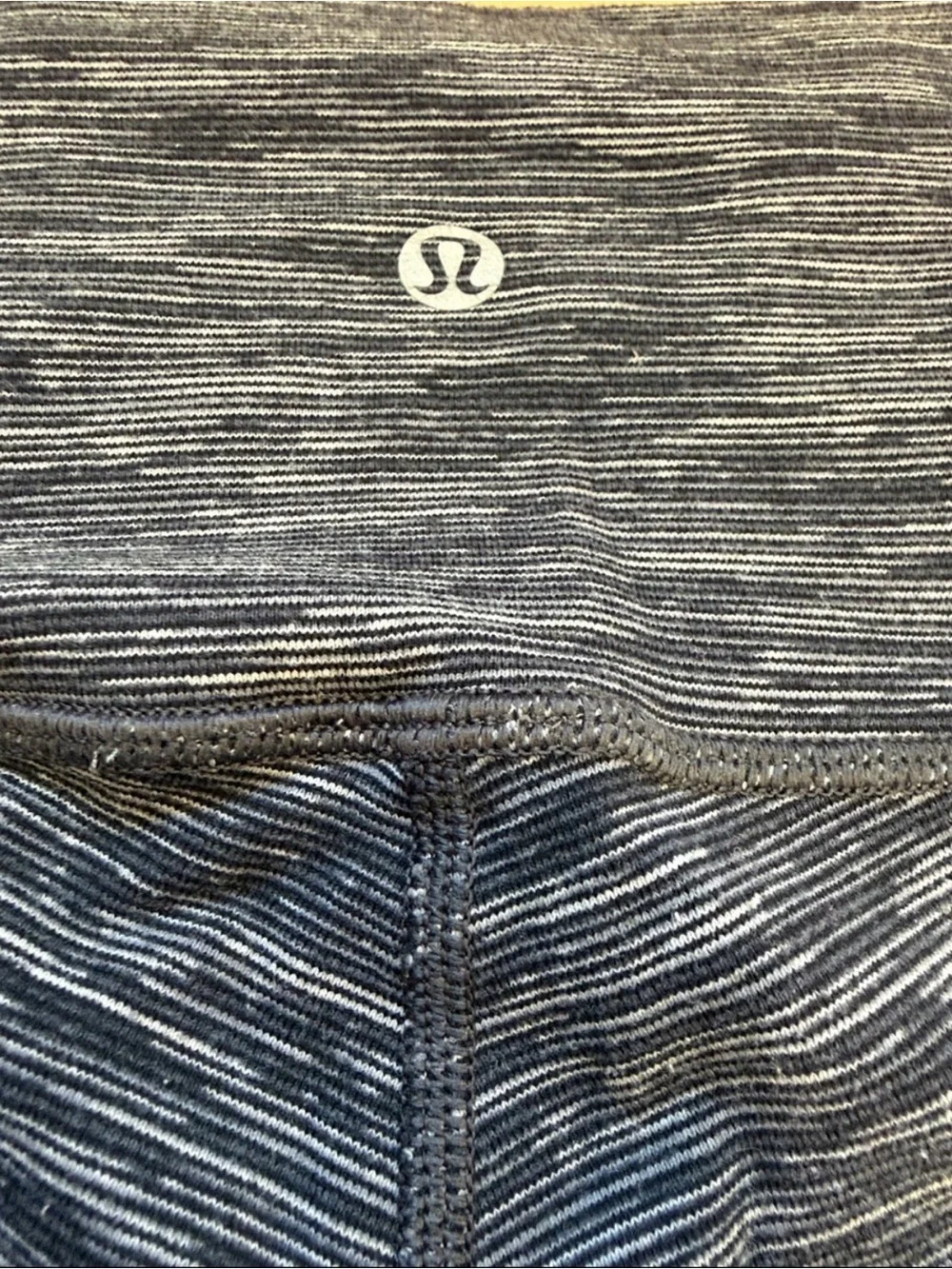 Lululemon Wunder Under Hi-Rise 7/8 Leggings Gray Black Space Dye