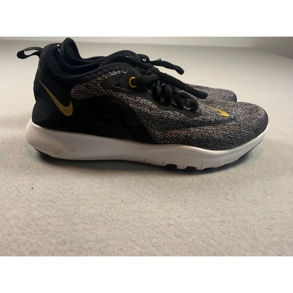 Nike Flex TR 9 Womens Training Shoes Black Gold Anthracite AQ7491-003 Size 6