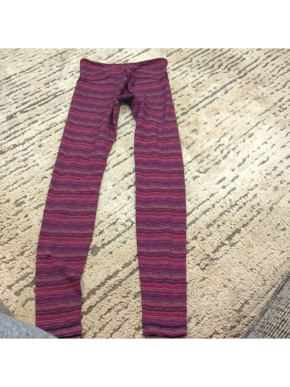 Lululemon Wunder Under Pant III Space Dye Twist Regal Plum Alarming