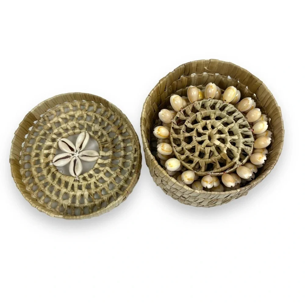Vintage handmade cowrie