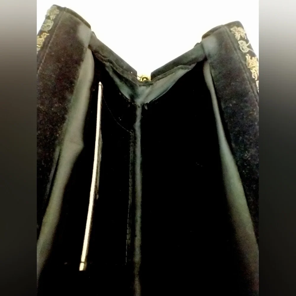 Vintage black velvet