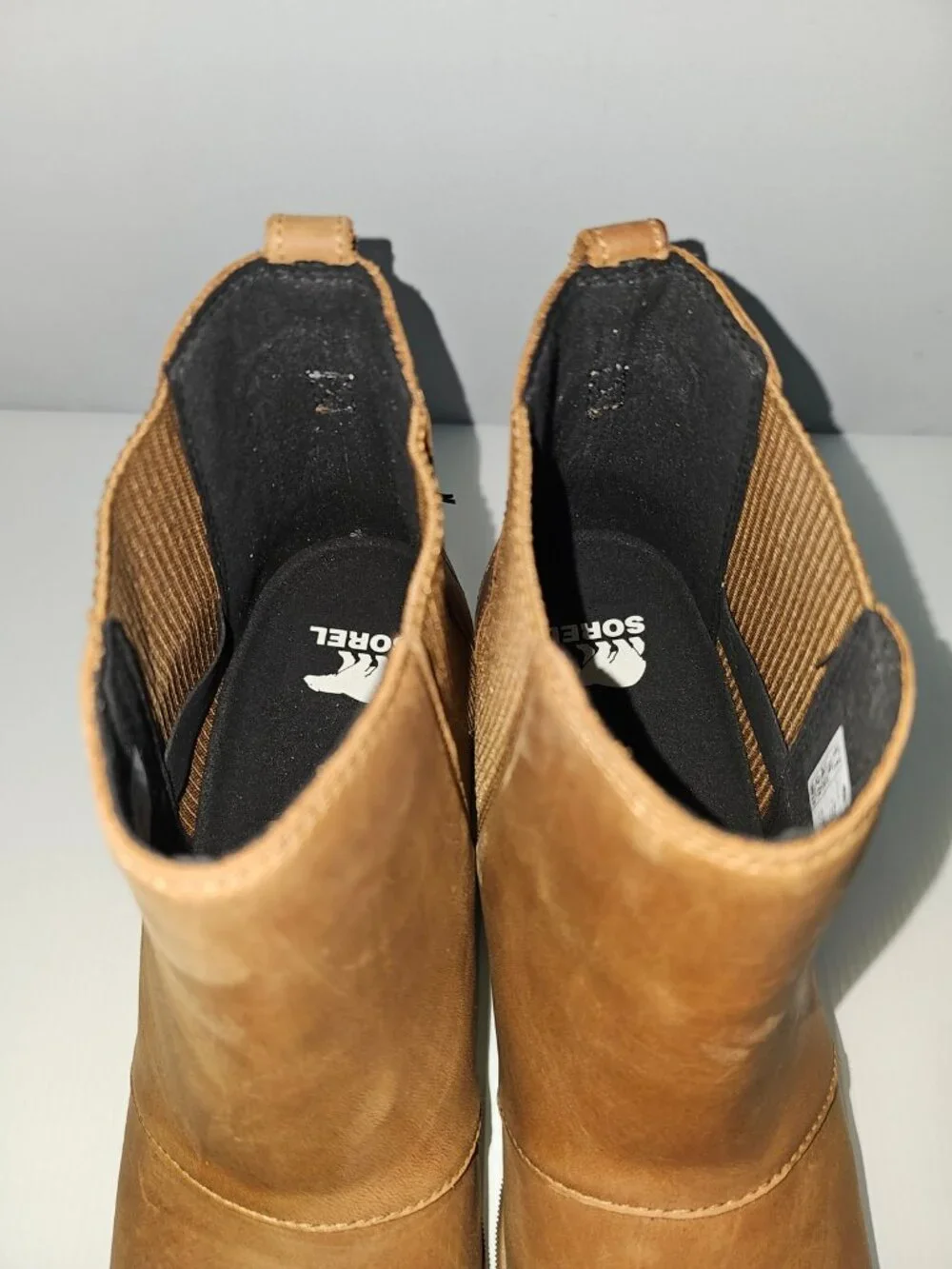 Sorel heel leg displays