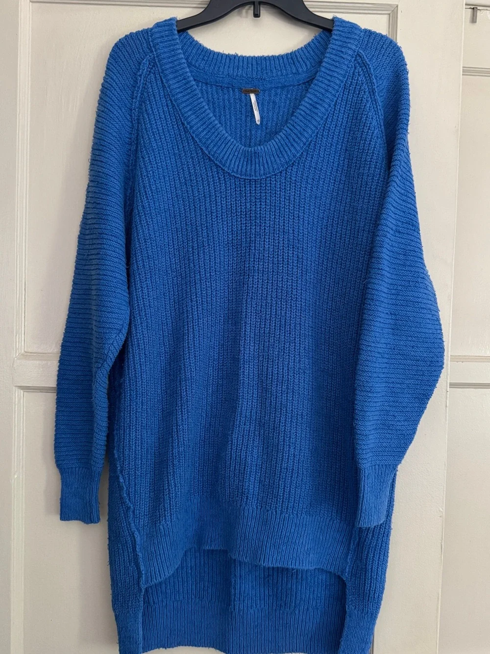 Free People Womens Sunday Scoop Oversized Hi-Low Tunic Sweater Size XS