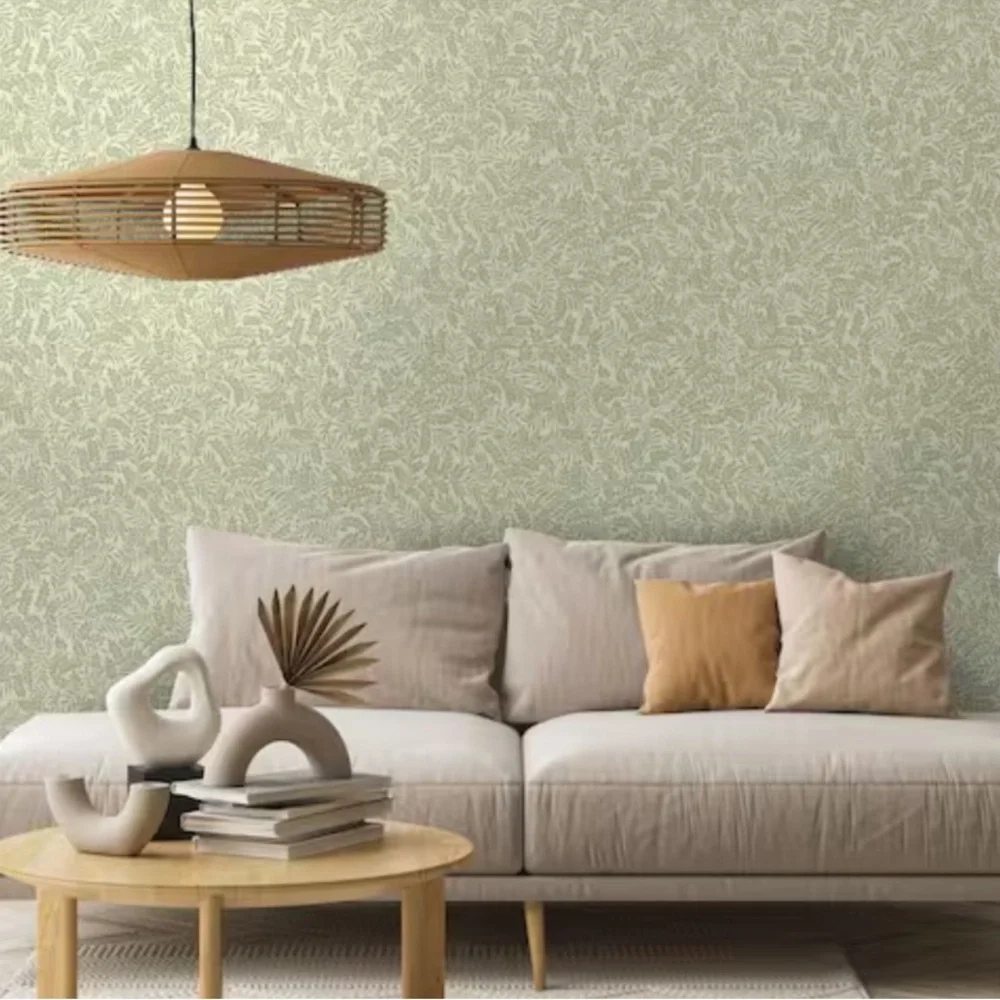 New! 1 roll of Holden Wallpaper. Mini Leaf Trail in Sage color, 57 sq ft