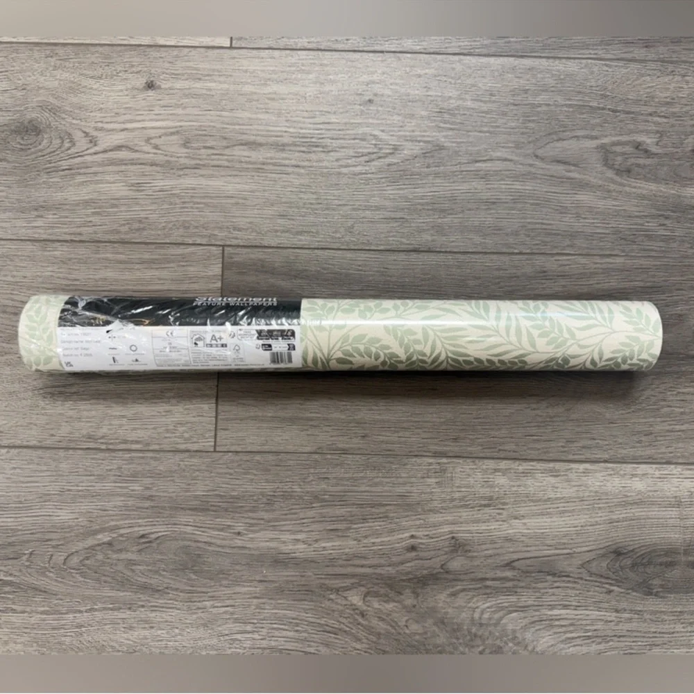 New! 1 roll of Holden Wallpaper. Mini Leaf Trail in Sage color, 57 sq ft