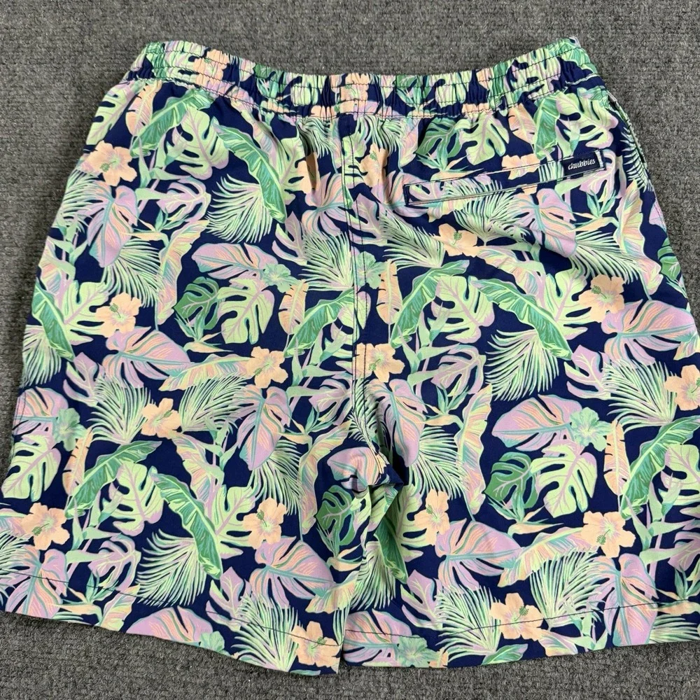 Chubbies Swim Short Youth Boys Large 14/16 Colorful Lined Trunks Beach