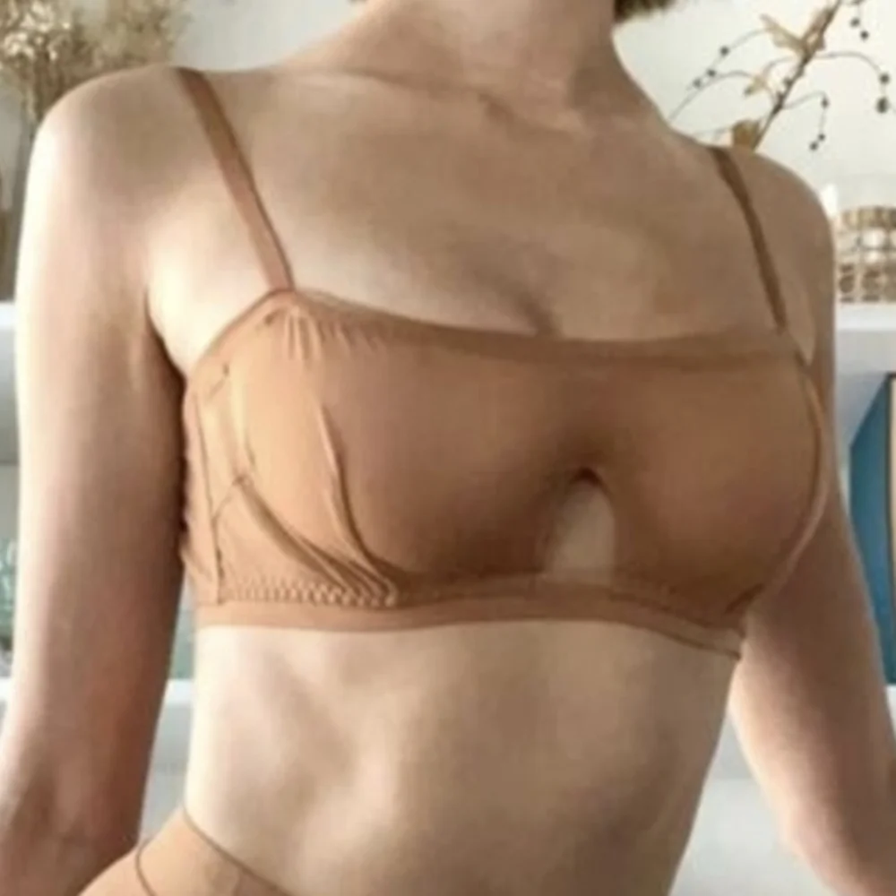 Free People We Are HAH Wired Mesh Bra Brown Sugar B-Cup